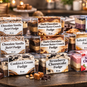 1lb Gourmet Fudge - Pick Two 8 oz Flavors