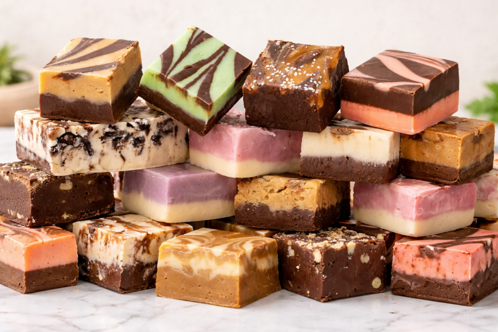 2 lbs Gourmet Fudge - Pick Four 8 oz Flavors