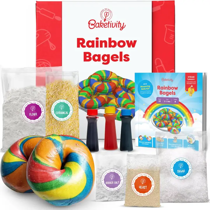 Rainbow Bagels Baking Kit