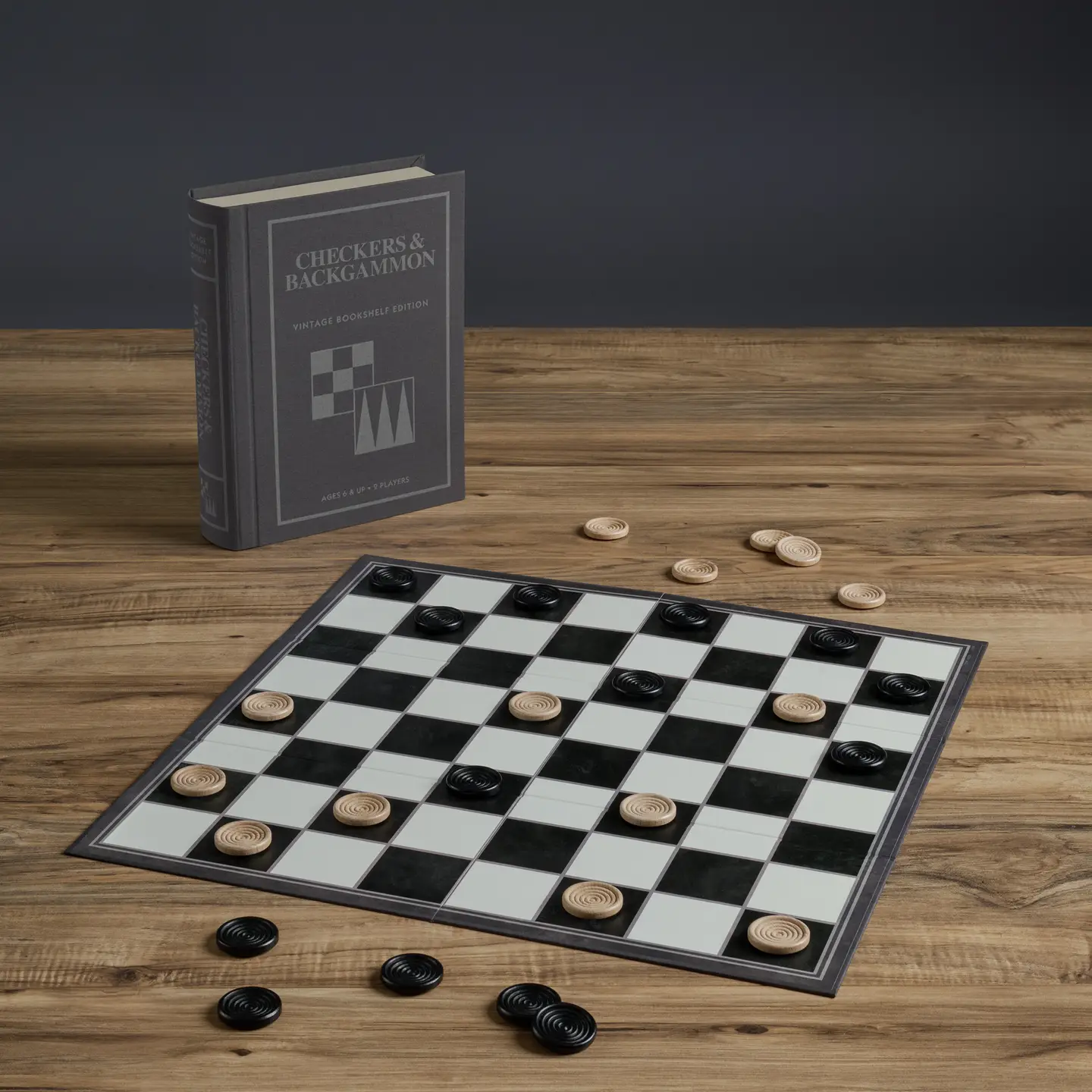 Checkers & Backgammon Vintage Bookshelf Edition - Image 5