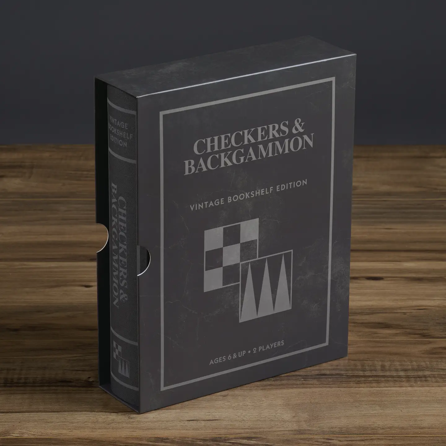 Checkers & Backgammon Vintage Bookshelf Edition - Image 4
